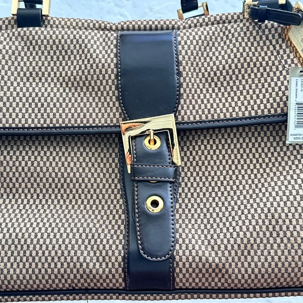 Adrienne Vittadini Tan and Black Men's Briefcase
